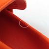 HERMES loafers moccasins paris Constance Orange Chevre Veroa Women 37 Used
