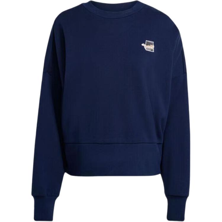 adidas Женский свитшот Cat Sweat Пуловер с круглым вырезом Удобная толстовка Женская толстовка JV8406