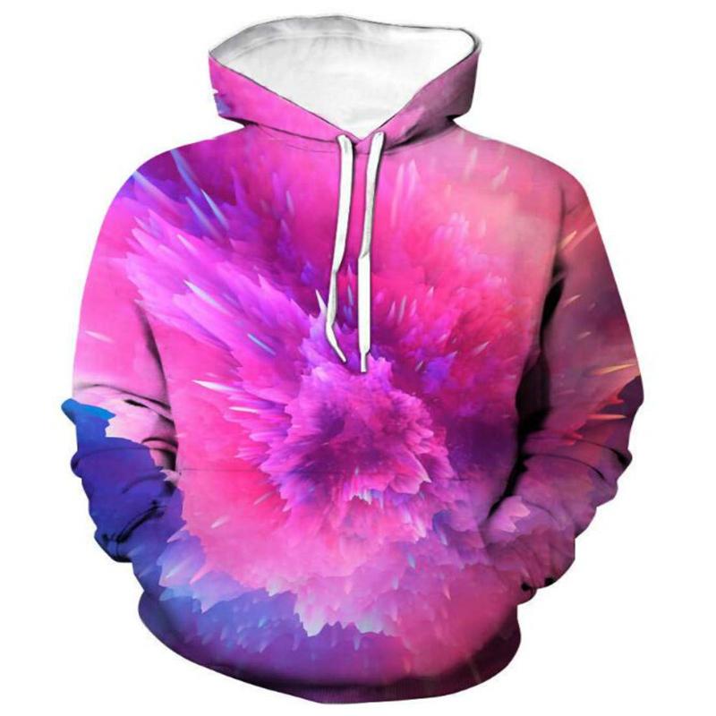Colourful Graffiti 3D Graphic Hoodies For Women's Sweatshirts Casual Fashion Pullovers Hooded Designer Clothes Sweatshirt Tops