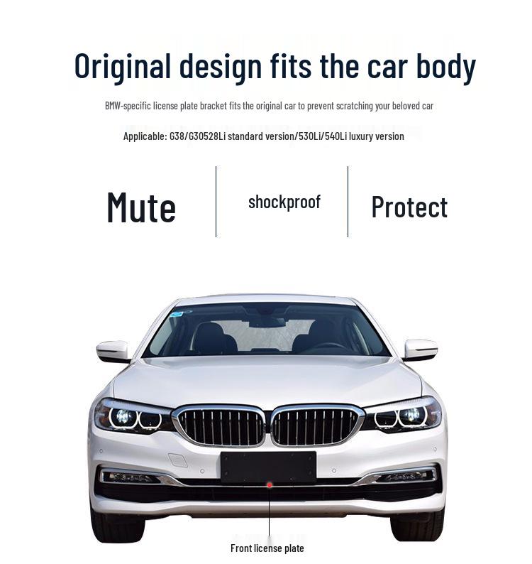 Manshi Luxury Front License Plate Panel for BMW G38 528Li, 530Li, 540Li