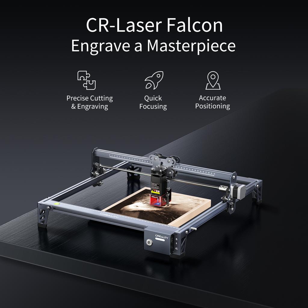 Orignal Creality CR-Laser Falcon Laser Engraver 10W Compression Spot Quick Focus Anodized Aluminum
