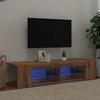VidaXL TV Cabinet with LED Lights Artisan Oak Engineered Wood, TV Stand, Media Unit, TV Console, Furniture 856324