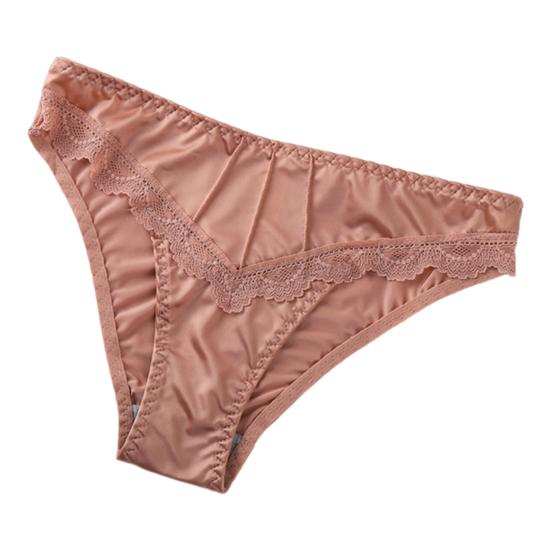 Женские трусы Yousheng с низкой талией, бесшовные, с цветочным кружевом, шелковистые, эластичные, повседневные, для медового месяца, брачной ночи, стринги