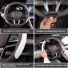 For BYD Song Plus DMI Seal U Sealion 6 Steering Wheel Cover Hand-Stitched Anti-Slip Leather Interior Car Accessories