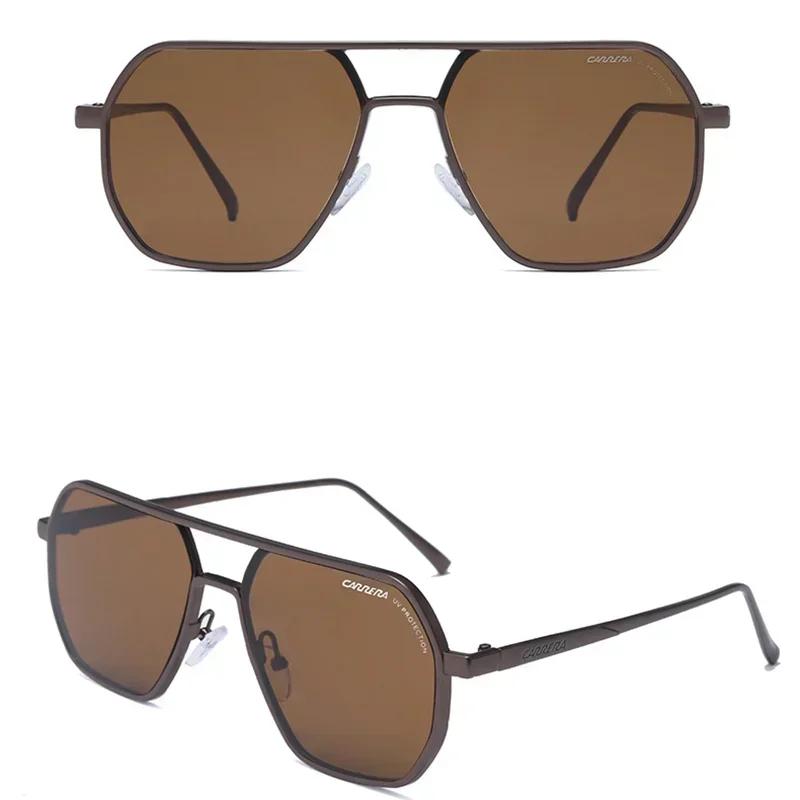 Новые солнцезащитные очки Carrera в стиле ретро, винтажные солнцезащитные очки для мужчин и женщин, спортивные, для вождения, с металлической оправой, защита от УФ-лучей UV400