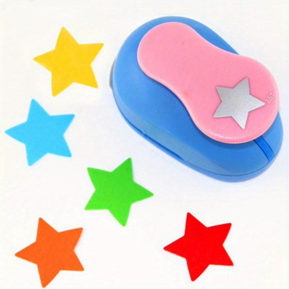 1 шт., случайный цвет ракушки, форма звезды, дырокол, резак для бумаги, скрапбукинг, школьный дырокол, инструмент для тиснения