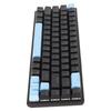 Игровая клавиатура USB 68 клавиш Синие переключатели N-key rollover 10 режимов RGB-подсветки Проводная клавиатура для настольного ПК, ноутбука Черный Синий