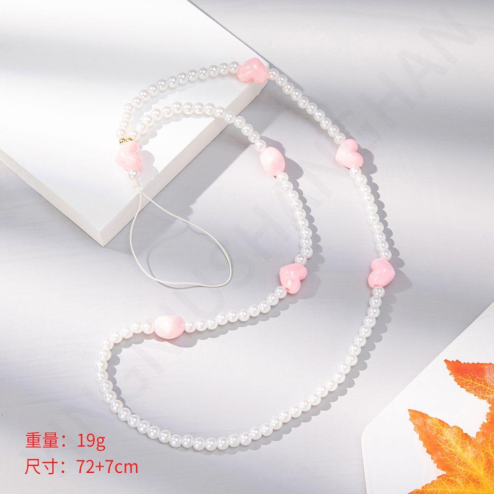 Beaded Mobile Phone Chain Cell Phone Lanyard Soft Pottery Rope Clay Beaded Mobile Phone Straps