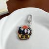 Cartoon Panda Keychain: Cute Acrylic Pendant for School Bags