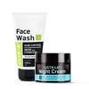 Face Wash Acne Control - With Neem & Charcoal - 100g - Oil Control, Prevents Acne & Night Cream - De-Tan & Anti-aging Cream for Men - 50g