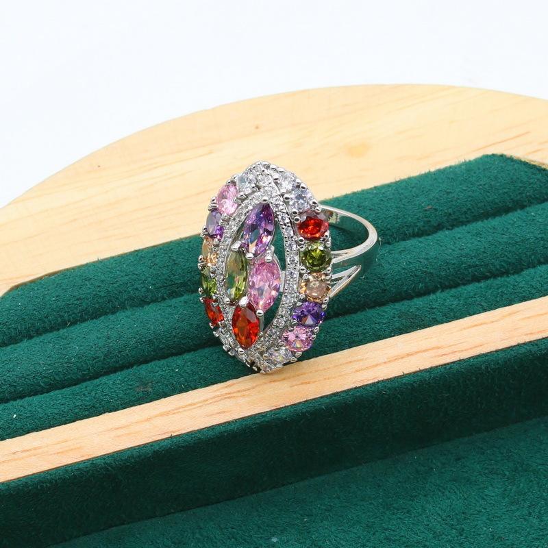 Fashion, E-Commerce Jewelry, Anti-Allergic Aaa Zircon Necklace, Earrings, Rings, Jewelry Set.