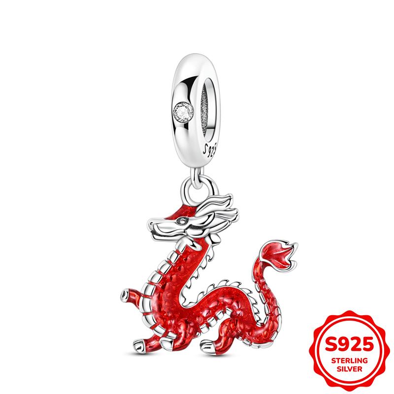 New Original Copper Animal Pendant Charm Beads Fits 3Mm Bracelet Necklace For Women Luxury Diy Jewelry Making