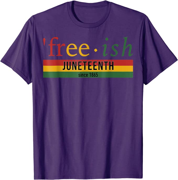 Its The Juneteenth for Me Freeish Since 1865 Independence Day TShirt Black Pride with Pan African Flag Graphic Tee Tops Gift