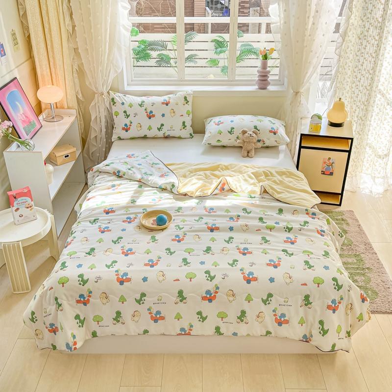 Милое летнее одеяло с рисунком пончика в мультяшном стиле, приятное для кожи, дышащее, тонкое одеяло, кондиционер, одеяла для детей, подростков, мальчиков