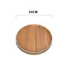 Japanese Style Round Tray Food Serving Plate Natural Wood Snack Dessert Plates Wooden Simple Fruit Dish Tray Kitchen Organizer