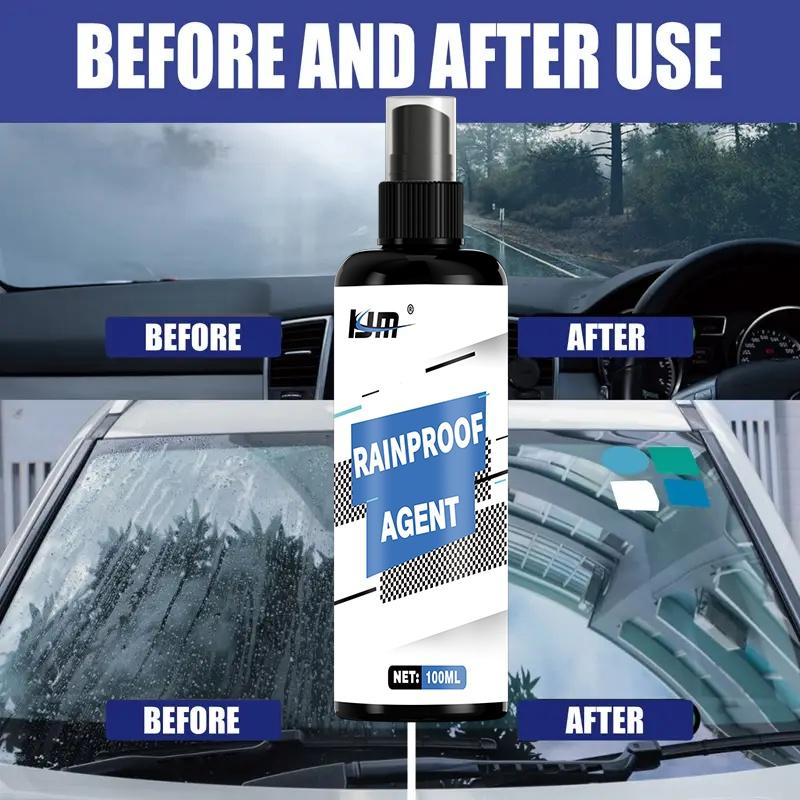 Водоотталкивающее спрей-покрытие для автомобильного стекла для защиты от дождя, гидрофобное и водонепроницаемое, подходит для автомобильного стекла.