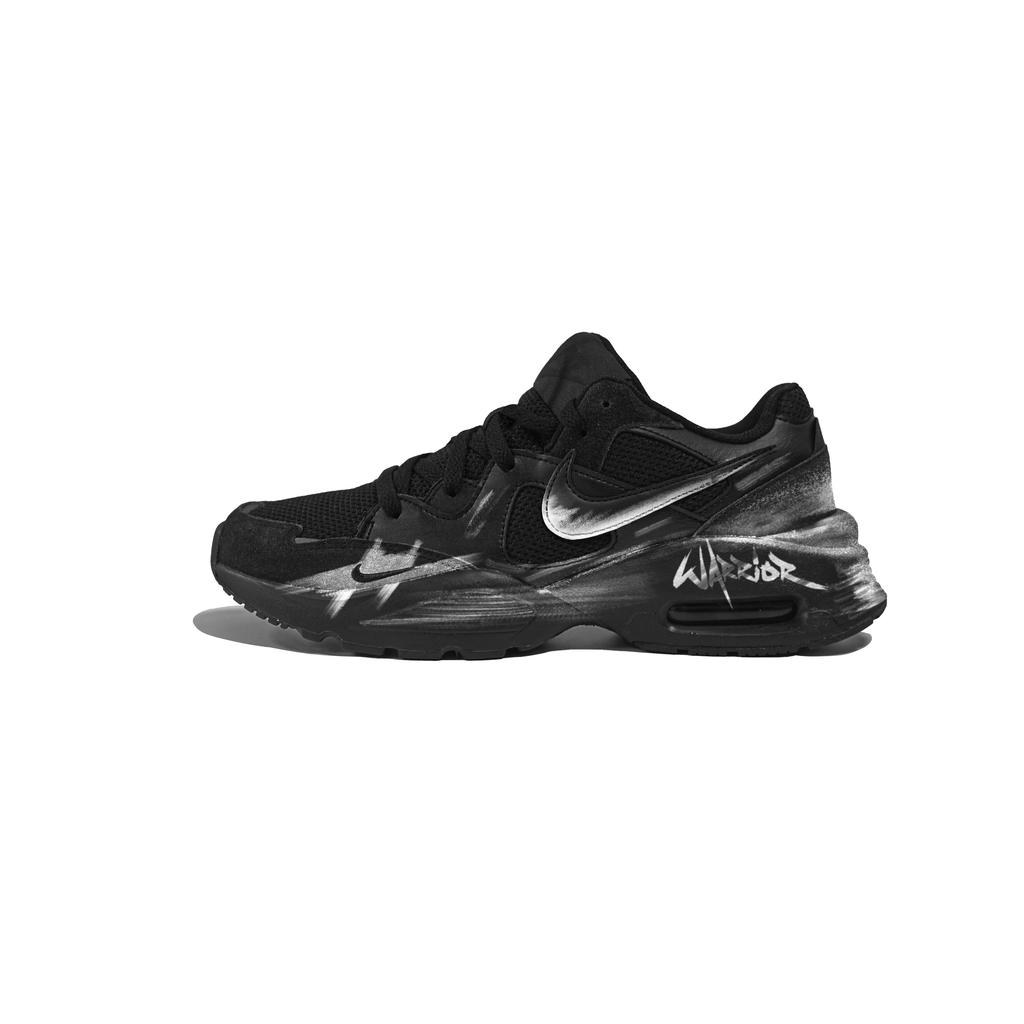 Nike Air Max Fusion Износостойкие Дышащие Низкие Беговые Кроссовки Мужские Черно-Белые CJ1670-001(Team830-s-box)