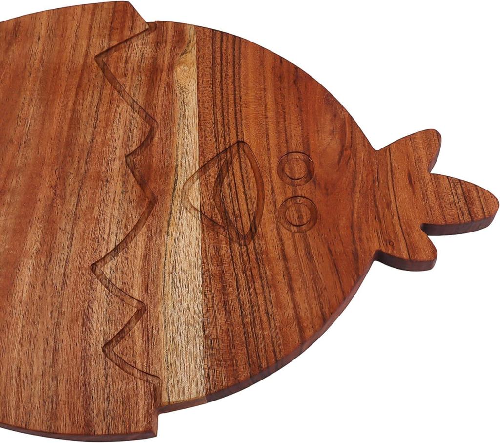 Easter Egg Shaped Wooden Serving Board, Wood Cutting Board for Kitchen, Funny Wooden Charcuterie Boards, Serving Platter for Cheese and Food