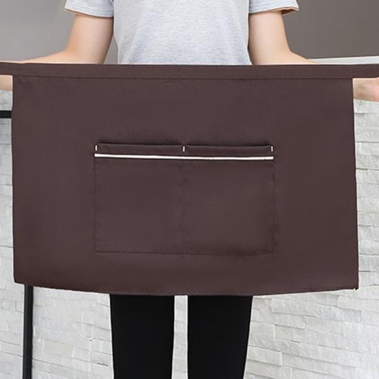 Фартук-нагрудник для работы шеф-повара с масляным полустойким к пятнам водонепроницаемым карманом, рабочий фартук для