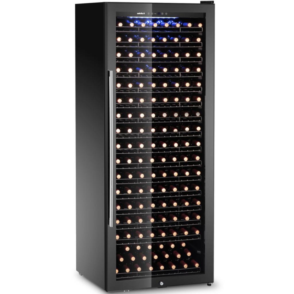 Lodówka Chłodziarka Do Wina 1-Strefowa Na 224 Butelki 558 L 705X700X1835 Mm