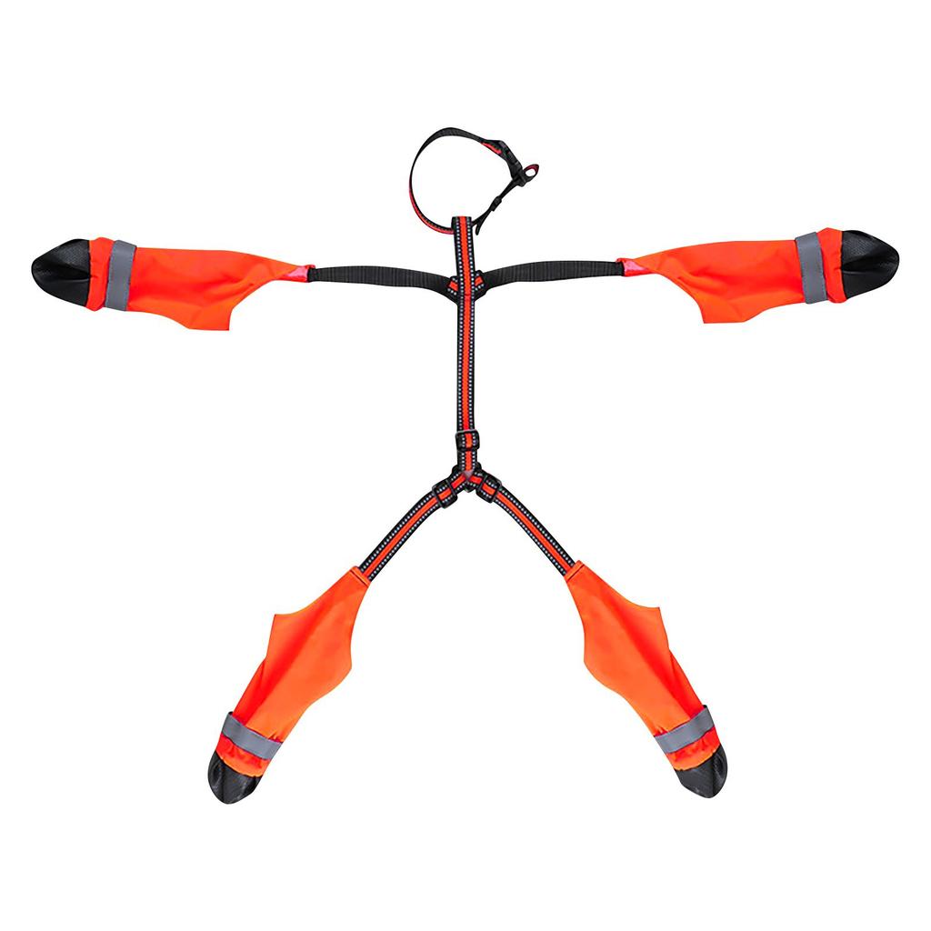 Dog Suspender Booties Anti-Slip Dog Paw Protector Waterproof Boot Leggings Adjustable Dog Shoes For Winter Snow Raining Hiking