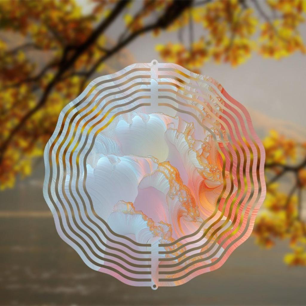 10-дюймовый подвесной колокольчик ветра Уникальный художественный дизайн для украшения балкона и двора Вращающийся на 360 градусов крючок Динамичный и оригинальный подарок для весны и лета