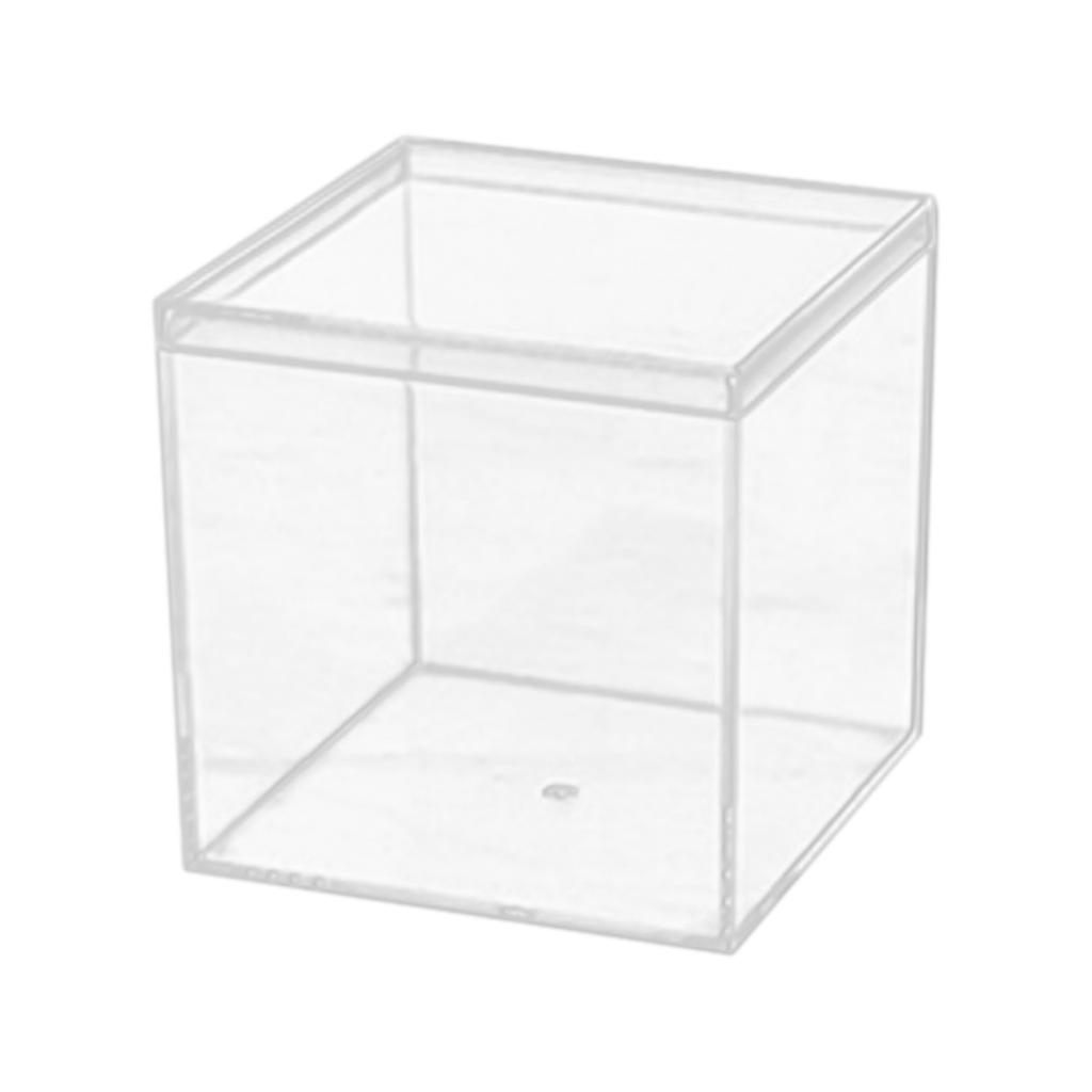 Прозрачная коробка Пластиковая Акриловая Квадратная коробка Крышка с землей Конфетница Ручной работы Упаковочная коробка для демонстрации
