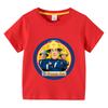 Kids Sam Fireman Firefighter Design T-Shirt Boys/Girls Great Kawaii Short Sleeve Tops Children's Funny Tee For Summer