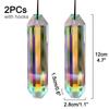 2 Pcs Sun Catcher Window Prism Pendant, Crystal Rainbow Manufacturing Garden Hanging Ornament, Home, Garden Art Decoration