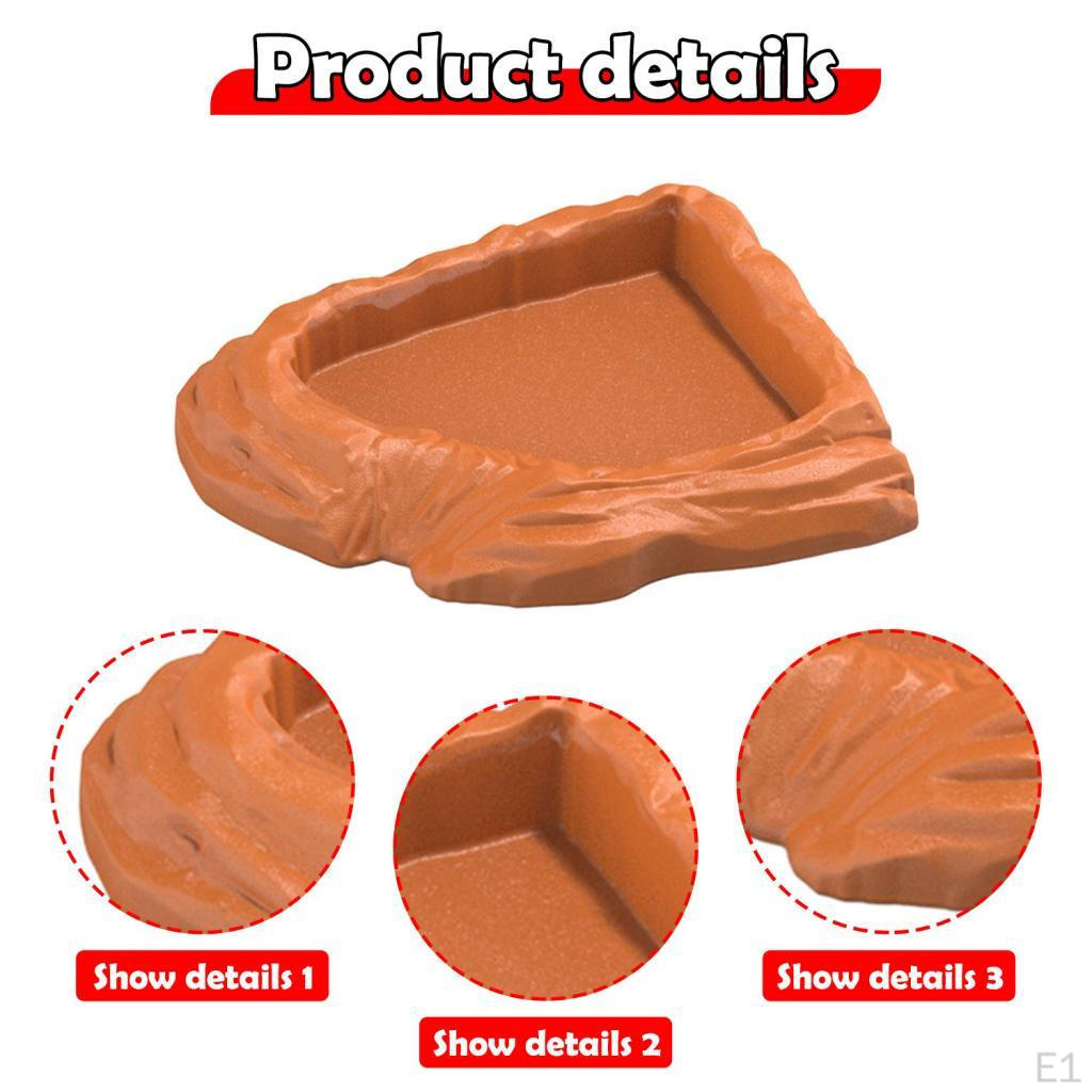 Угловая поилка для рептилий, кормушка для черепах и хамелеонов