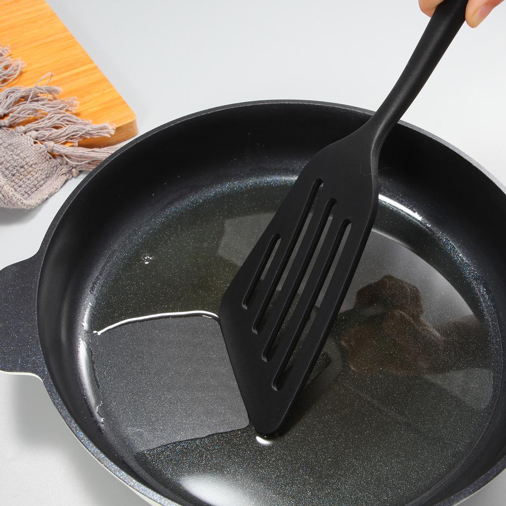 1 шт. кухонные инструменты, силиконовая лопатка для жарки, лопаточка для стейка, лопаточка для жарки, наклонная лопаточка для утечки, полный пакет, силиконовая лопаточка для блинов, наклонная лопатка