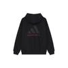 adidas Баскетбол FW24 Коллекция 2025 Глава 01 Флисовая толстовка с принтом-буквами Свободный крой Унисекс Пуловер-свитшот Черный Красный IZ4907