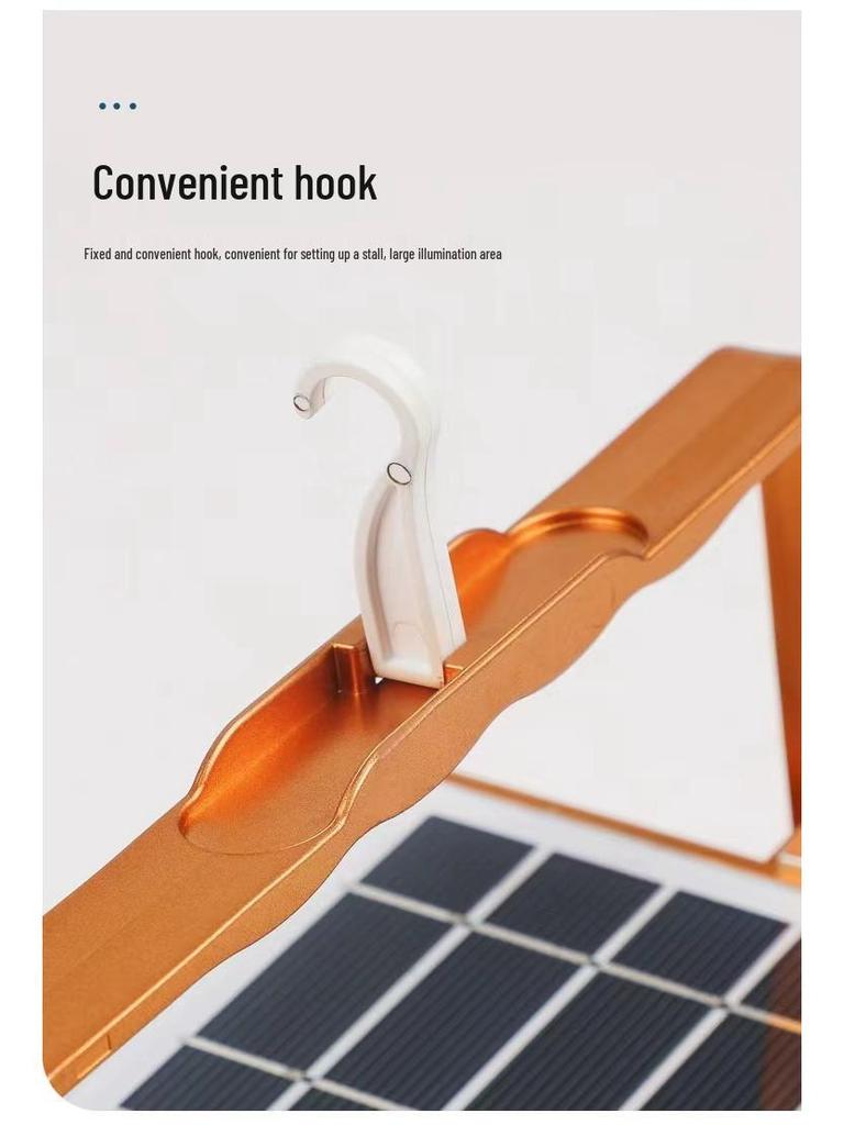 Сверхяркий водонепроницаемый солнечный прожектор: Портативный уличный фонарь для кемпинга и чрезвычайных ситуаций