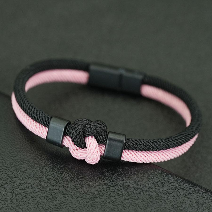 Two Tone Concentric Knot Cord Bracelet Men Premium Selected 4mm Fabric Lightweight Comfortable Sports Sweat Absorbent Braslet