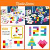 Logic Cubes Wooden Building Blocks For 6-year-olds Educational Toy For Early Learning Skills
