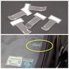 5 Pieces Transparent Car Parking Ticket Holder Clip Plastic Timing Ticket Holder Car Windshield