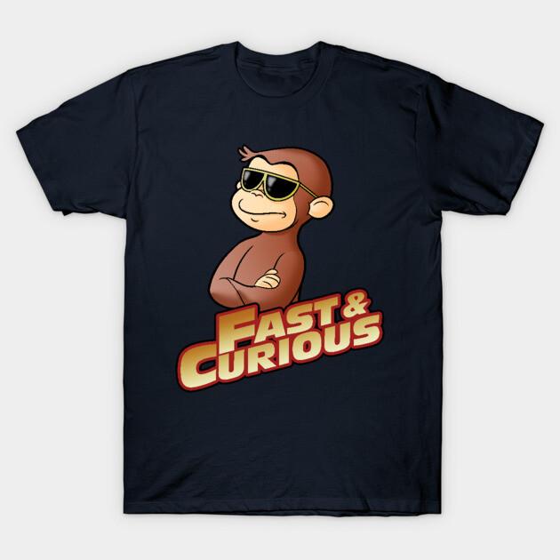 Asian Size Cotton Unisex Tshirt Print T-shirt Fast And Curious V2 T-shirt No-Cut Print Regular Fit