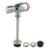 Смывной клапан для писсуара с ручной кнопкой и автоматическим замедленным перекрытием для водосберегающих систем общественных туалетов