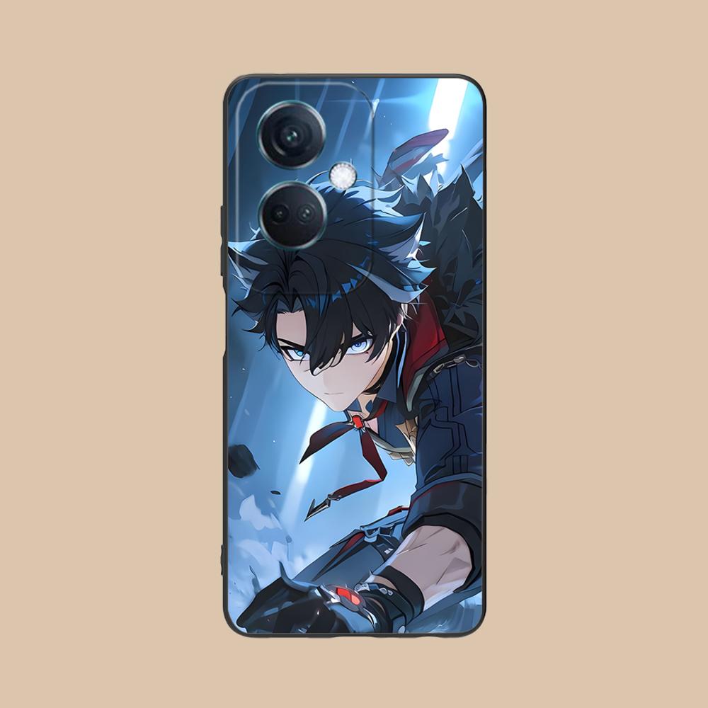 Игровой чехол GI Wriothesley Матовый ТПУ для мобильного телефона OPPO Reno 14 13 12 11 10 9 8 7 6 5 F T Pro 5G Цветная печать