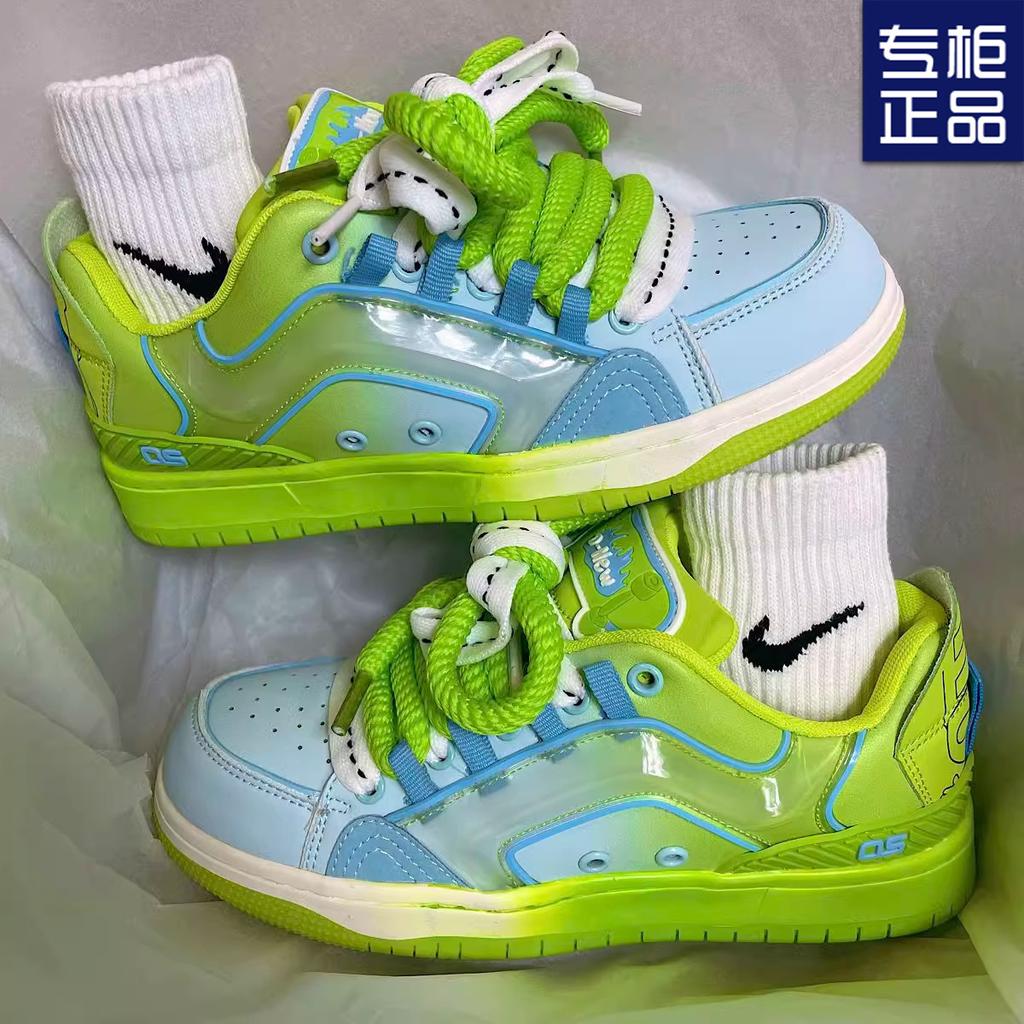 Туфли-мандаринки, новая скейтбордическая обувь, нишевый дизайн, дофаминовая парная повседневная спортивная обувь для мужчин и женщин