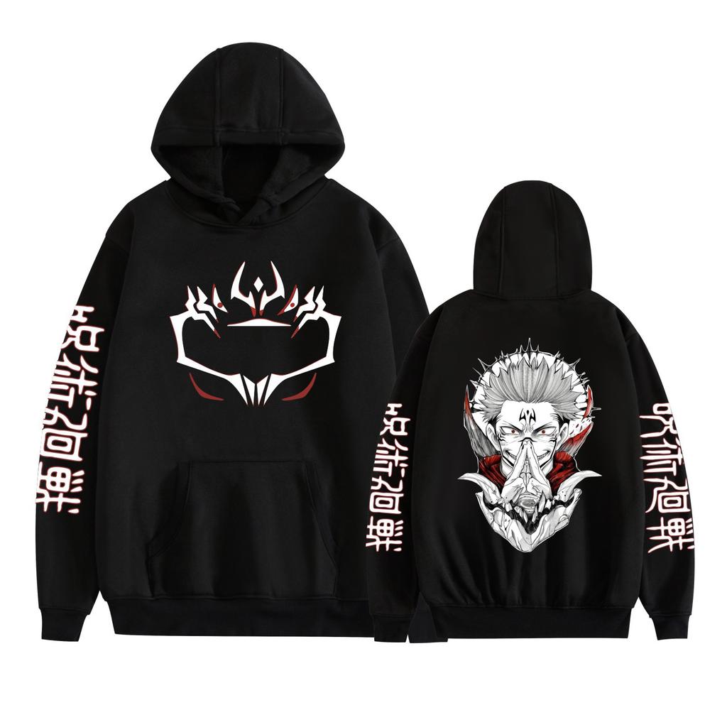Funny Jujutsu Kaisen Long Sleeve Casual Hoodies Cool Anime Ryomen Sukuna Printed Men Women Fashion Harajuku Sweatshirt Clothes Sudaderas