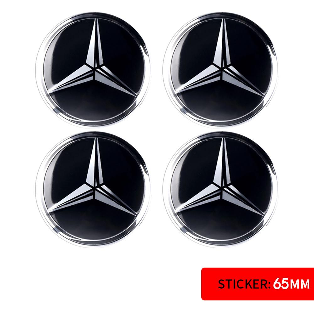 56/60/65MM Car Sticker Wheel Center Covers Hub Cap Emblem Decoration Decal for Mercedes Benz AMG W212 W204 W211 W124 A B S Class