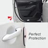 Car Door Anti-Collision Emblem Sticker Rubber Bumper Strip For Kia Cerato