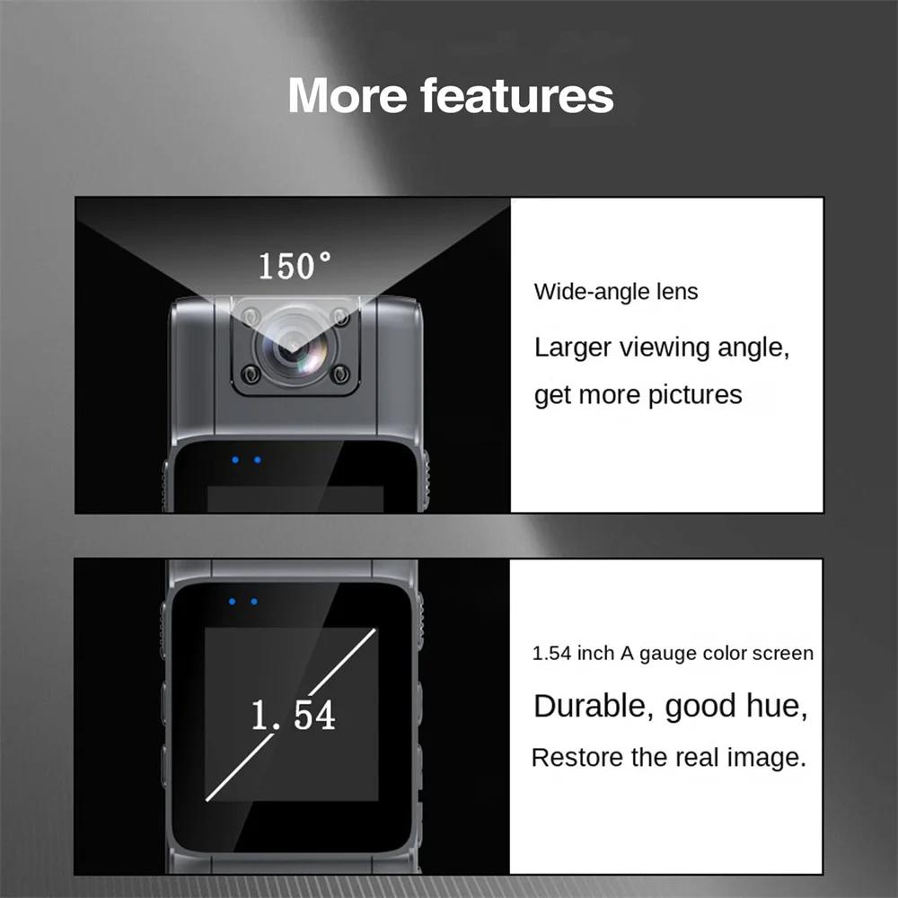 4K HD Wifi Mini Camera Handheld Back Clip Law Enforcement IR Night Vision Smart Digital Video Recorder Portable Bodycam Car Recorder