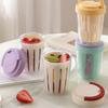 Yousheng Salad Cup 501-600ml Food-Grade Portable Leak-Proof Design Salad Jar with Spoon Enhanced Drainage System