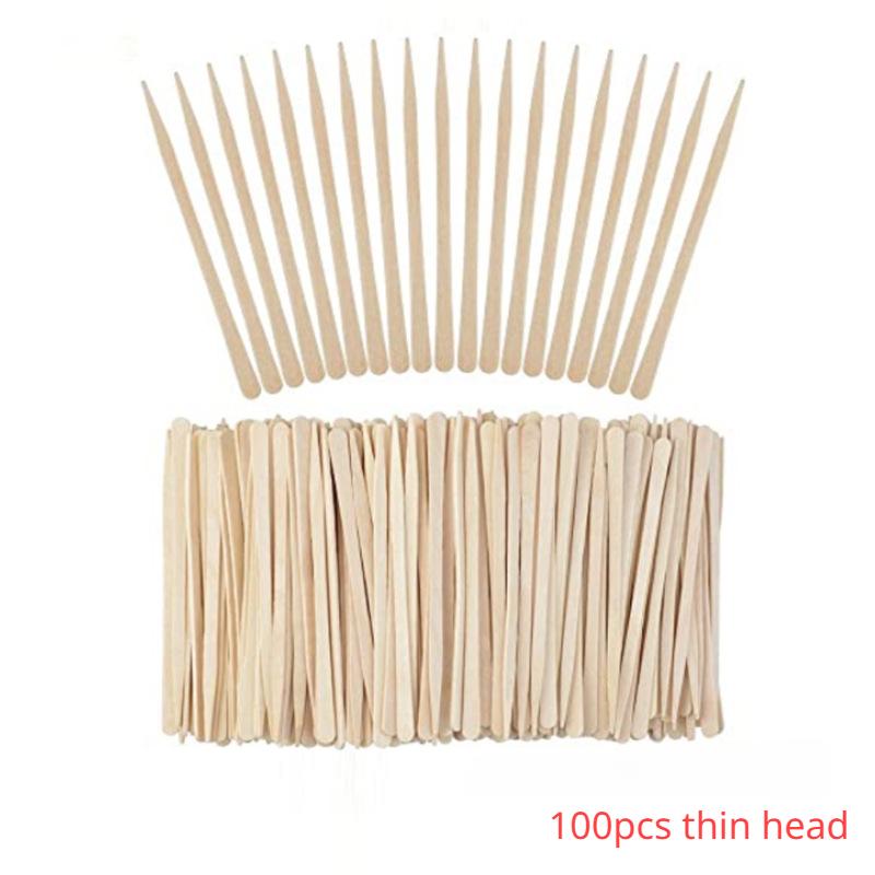 100 шт./пакет одноразовые деревянные палочки для удаления волос на теле скребок с воском палочка для депиляции инструменты для ухода за телом косметические туалетные принадлежности деревянные наборы