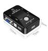 Новейший USB KVM-переключатель 2 порта VGA SVGA, переключающая коробка USB 2.0 для мыши и клавиатуры, 1920*1440, профессиональный видеопереключатель, горячая распродажа