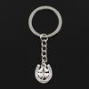 Fashion 30mm Key Ring Metal Key Chain Keychain Jewelry Antique Bronze Silver Color Plated Horseshoe Lucky Clover 18x15mm Pendant