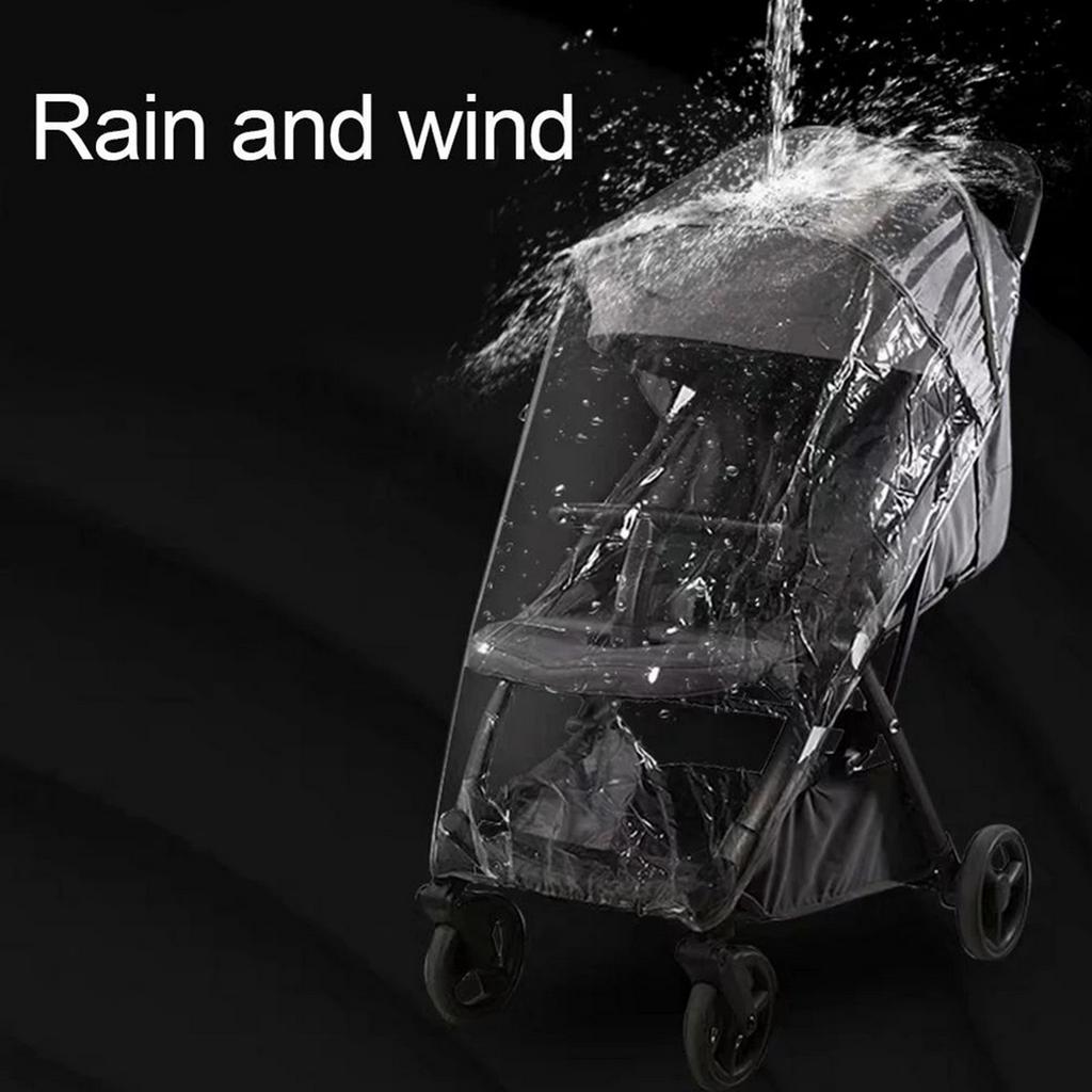 Universal Stroller Rain Cover EVA Clear Baby Pram Rain Cover Rainproof Waterproof Windproof Cover