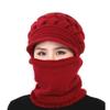 Knitted Scarf Cap Woolen Yarn Balaclava Beanies New Ski Mask Caps  Outdoor